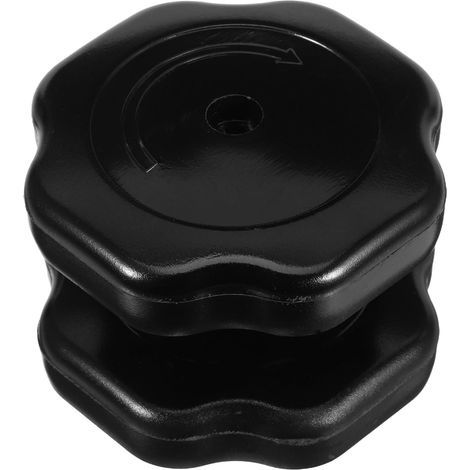 Pièces Détachées 2 Poignées du Couvercle de Casserole en Plastique Noir 19mm, Légères et Faciles à Saisir pour Autocuiseur, Boutons de Rechange Sûrs et Pratiques (1/5)