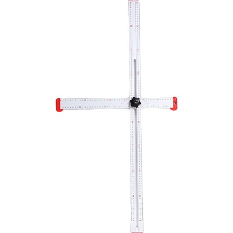 Ortviai Équerre réglable 90 cm en aluminium anodisé – gabarit de perçage multi-angle avec poignée antidérapante (1/4)
