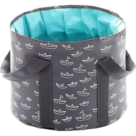 (Gris)Seau Pliable pour tremper Les Pieds, Baignoire, 25LBain de Pieds Portable, Spa, trempage Pieds Maison, pédicure Bassin, Camping en Plein air (1/5)