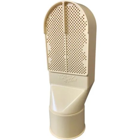 Aérateur autonome pour vides sanitaires – Grille anti insectes et rongeurs – Conçu pour tube PVC D100 – Capacité d'aération 58cm2 (1/4)