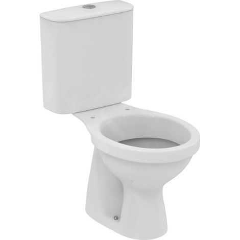 Ideal Standard – Cuvette WC à poser – Évacuation par le bas – Fond creux – Céramique blanche – Dimensions 370 × 635 × 390 mm – R033801