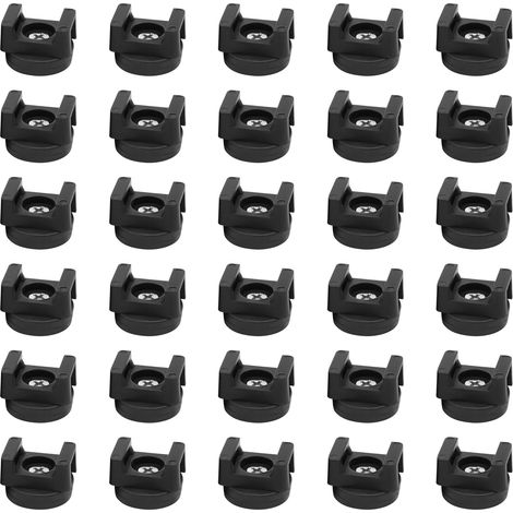 Packung mit 30 magnetischen Kabelbinderclips, 22 mm Basis, multifunktionaler Kabelorganisator für Zuhause und Büro