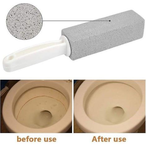 Pierre ponce à poignée – Nettoyant anti-calcaire pour toilettes, cuisine, salle bain, piscine – Usage domestique (1/5)