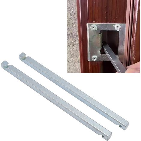 Clef de Serrure pour Porte Sécurité avec 2 Clés d'Alignement et d'Ajustement en Acier Carbone pour Supprimer l'Espace et les Gaps Entre Porte et Portillon (1/5)