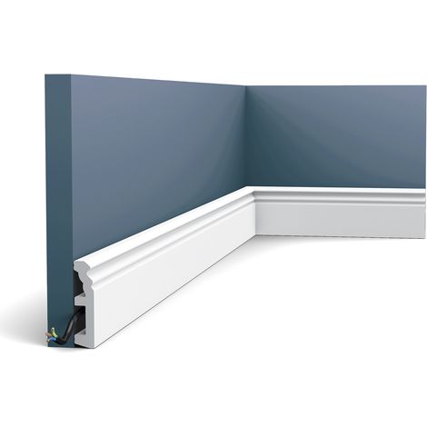 Zócalo Orac Decor SX195 LUXXUS HAMBURG Moldura decorativa Perfil de estuco  estilo Neoclasicismo blanco 2 m (1/4)