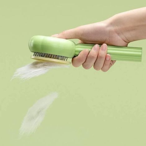 Brosse de Nettoyage - Noname - Autonettoyante - Pour Chiens et Chats - Ergonomique - Antipelliculaire (1/4)