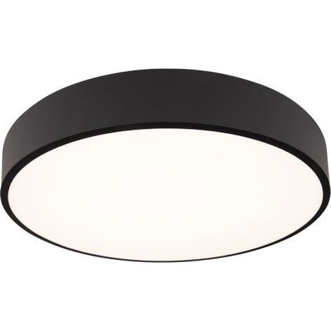 Plafonnier LED rond noir 45 cm 36W Maxlight Roundy