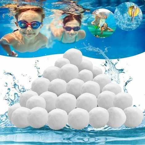 Poolfilterbälle – 800 g – 100 % Polyester – Für Poolfiltersysteme – Ersetzt Sand – 1 Stück (1/5)