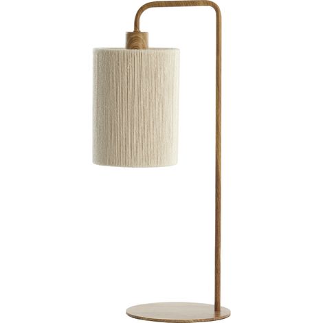 Lampe de table - beige naturel - Donio - coton métal - lampe de (1/5)