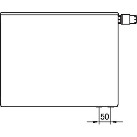 Kermi Therm-x2 Plan Ventilheizkörper Typ 22 605x905mm Ventilposition links PTV220600901L1K (1/5)