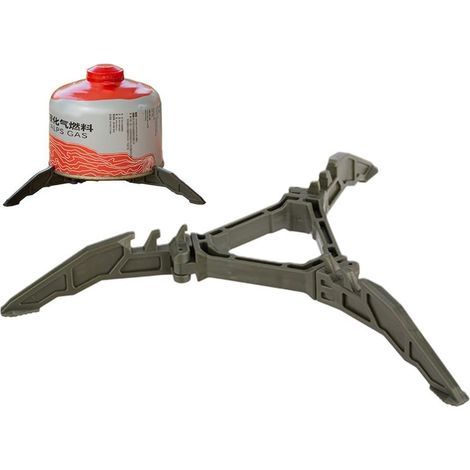 Support pliable pour bidon de combustible, stabilisateur trépied pour réchauds de camping, support pour bouteille de gaz butane, porte-cartouche, repose-pieds pour réchaud de camping (1/5)