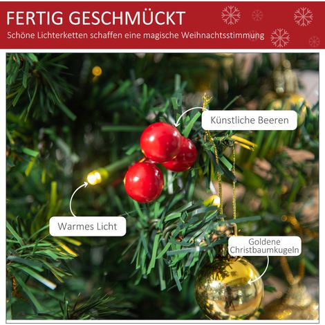 Sapin de Noël miniature 60 cm avec décorations, boules et guirlandes lumineuses LED multicolores, kit complet pour décoration festive (1/5)