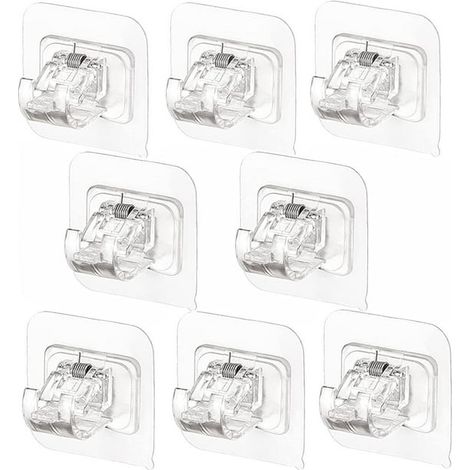 curtain rod brackets without punching and self-adhesive curtain rod clamp retainers (1/5)