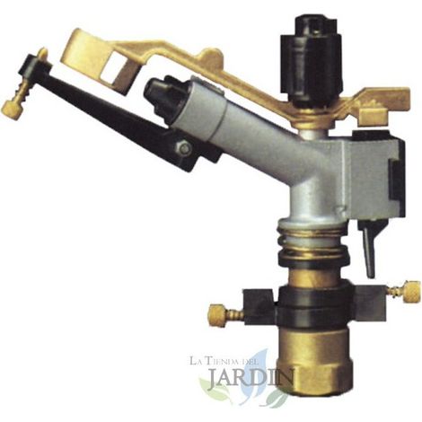 Agrar-Sprinkler 1'' Ibis Metall. Einstellbarer Bewässerungswinkel. Reichweite 13 bis 23 m. Impuls-Sprinkler, Bewässerungsrohr