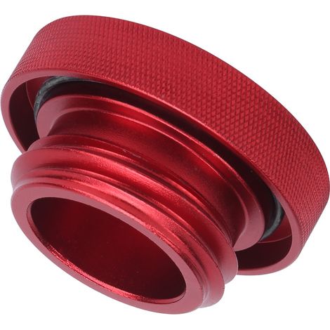 Bouchon de réservoir de carburant rond en alliage d'aluminium pour Outback XT 2005-2013, rouge. (1/5)