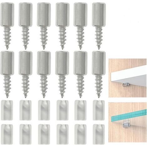 12 screws (with anti-slip sleeves) to fix the shelf bracket, shelf bracket, 7.5 mm wide. (1/5)