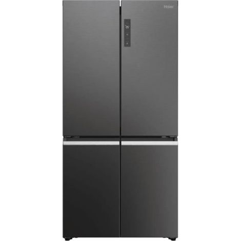 Haier – Réfrigérateur américain multi-portes – 643 L – 190,5 x 90,8 x 74,8 cm – Classe E – Inox foncé