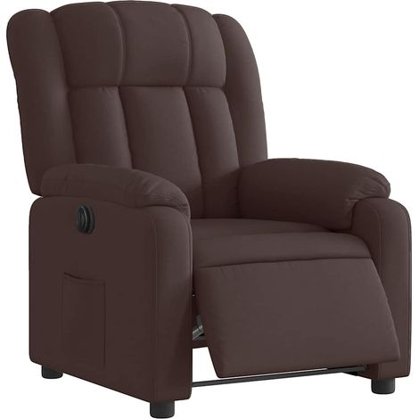 Relaxsessel Elektrisch Dunkelbraun Stoff vidaXL