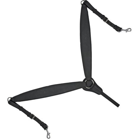 Full, Noir: Cuirasse en cuir rembourrée avec boucles ajustables en acier inoxydable (1/5)