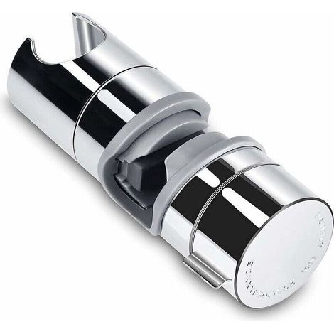 Pommeau de douche 18-25mm ABS réglable remplacement main douche barre tête curseur pince support Chrome