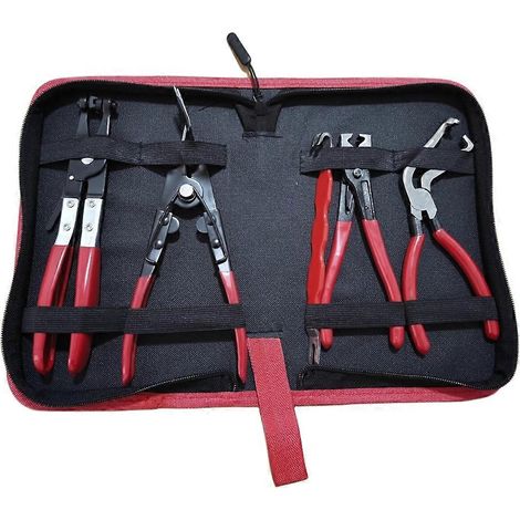 Ensemble de 5 pinces de déconnexion électrique automobile, ensemble de pinces pour colliers de serrage, outils de retrait des bornes de faisceau de câbles automobiles (1/5)