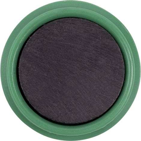 magnetoplan Aimant Basic Serie (Ø) 32 mm rond vert 10 pc(s) 1863205