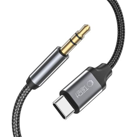 Câble audio USB-C - mini-jack 3,5 mm, 1 m, noir (1/5)