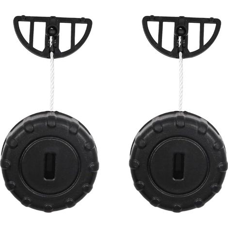 Lot de 2 bouchons de réservoir d'huile pour tronçonneuse STIHL MS180 MS170 018 017 MS 180 17 (1/5)