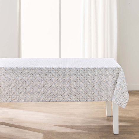 Nappe Antitache Imprimé "Opaline" 145x240cm Naturel (1/3)