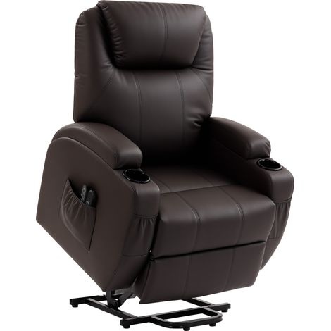 Fauteuil Releveur Électrique Avenix Confort Premium Détente Télécommande Chocolat Foncé (1/5)