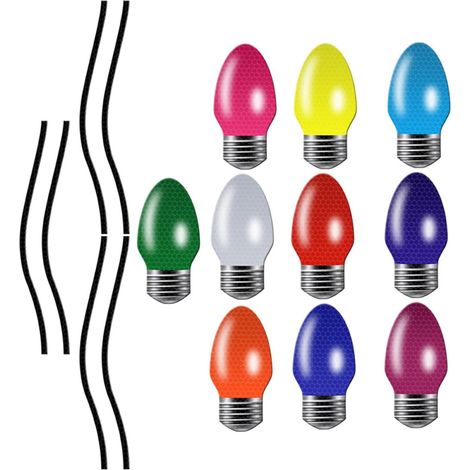 magnétiques réfléchissants pour voiture motif ampoule lot de