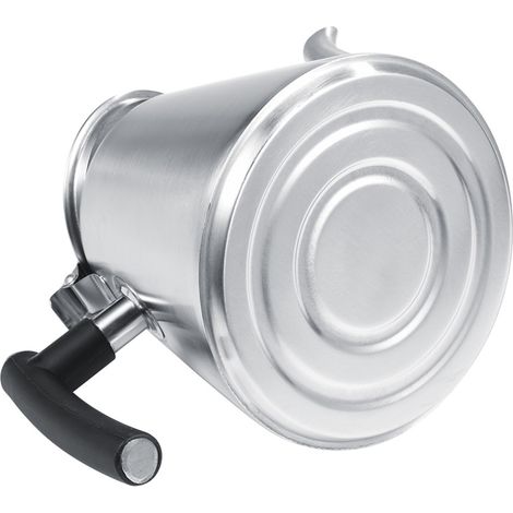 Théière/cafetière en acier inoxydable 1,2 L avec poignée résistante à la chaleur et finition mate. (1/5)