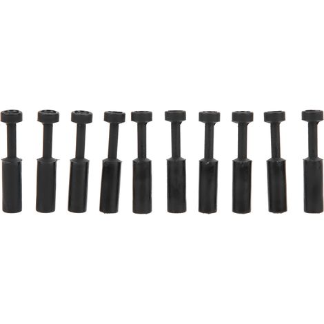 100pcs Bouchon Composite Pneumatique 1/4in Raccord de Tube Connecteur Extrémité Accessoire (1/5)