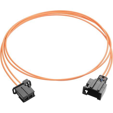 Câble de fibre optique pour voiture,1M/3,3FT Antidérapant, étanche et résistant aux hautes températures PBT Amplificateur audio voiture Câble fibre optique (Mâle à femelle) (1/5)