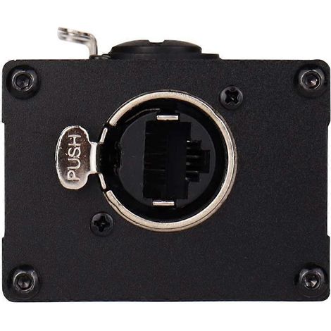 Extendeur de signal réseau XLR 3 broches 4 canaux et DMX512 femelle, noir (1/5)