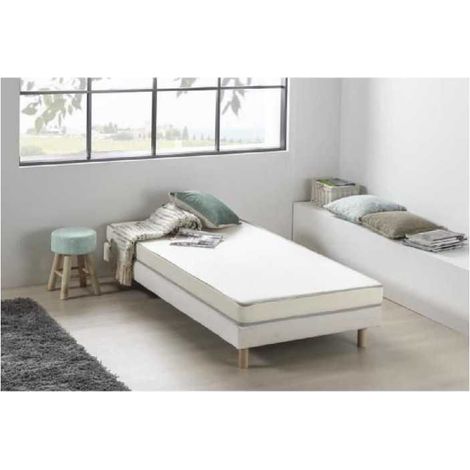 Matelas mousse 90 x 200 - Confort ferme - Epaisseur 12 cm - Livre roule - FINLANDEK Kietoa