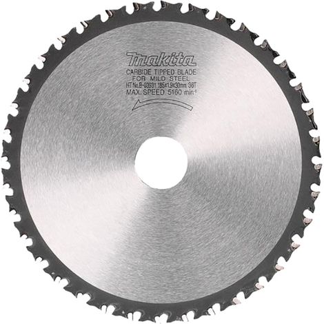 Makita B-03931 Lama Sega Circolare Cermet T.C.T. 185x30mm 36T Metallo