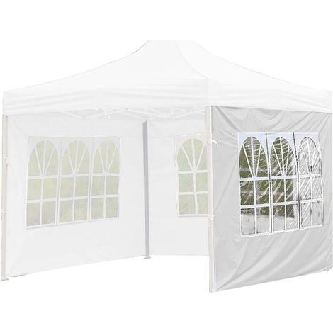 Waterproof tent with 1 side panel, 0.15 mm thick side wall, 2 colors, 12 sizes (Color: White, Size: 3 x 2 m) (1/5)