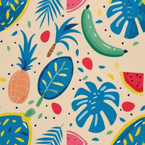 Tissus décoratifs d'extérieur Oxford - Motif Été  DX9155 (1/5)