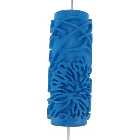 Rouleau à peinture à motifs de 12,7 cm (5 pouces) pour la décoration murale - Rouleau en caoutchouc à texture gaufrée classique pour la décoration intérieure 086Y (1/5)