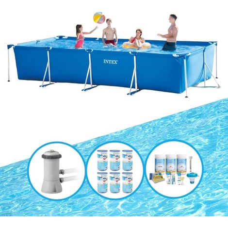 Intex Piscine Tubulaire Rectangulaire - 450x220x84 cm - 4-pièces  S22361 (1/5)