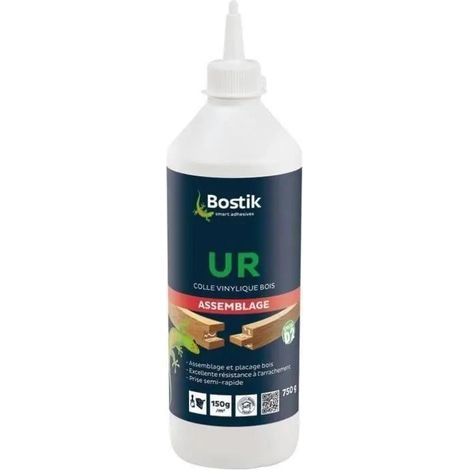 Colle Bostik Vinylique Ur 750g Adhérence Puissante, Multi-matériaux - Bostik
