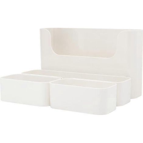 Boîtes de rangement murales, support mural pour téléphone portable, boîte de rangement autocollante pour télécommande, pour la maison et le bureau, boîte de rangement pour télécommande (1/5)