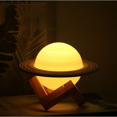 LED-Nachtlicht, Saturn-Nachtlicht, Nachtlicht mit Bewegungsmelder, 13 cm