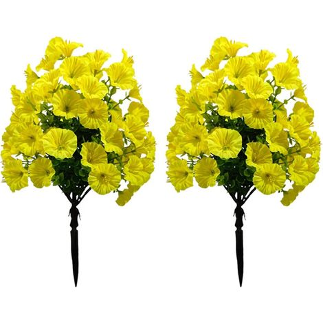 Piquet de liseron artificiel résistant aux UV, tige florale synthétique, décoration pour mariages, fêtes, intérieur et extérieur, jardin, mur, fleurs artificielles (1/5)
