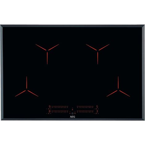 AEG IPE84531FB Table de cuisson induction encastrable 78 cm 4 zones 7350 W verre noir (1/5)