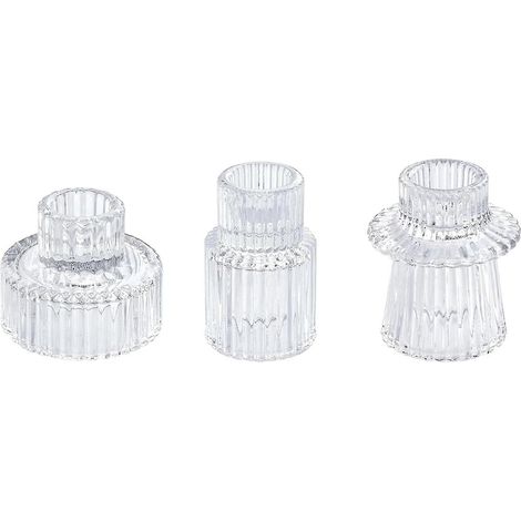 Les bougeoirs en verre TapeRED conviennent aux centres de table, aux décorations de mariage et aux fêtes. (1/5)