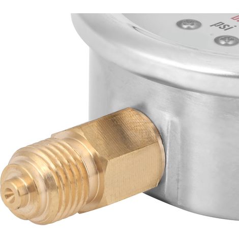 Manomètre à vide d'injection d'huile radiale TS-PGGZ604-0bar 1/4BSP Y60 (1/5)