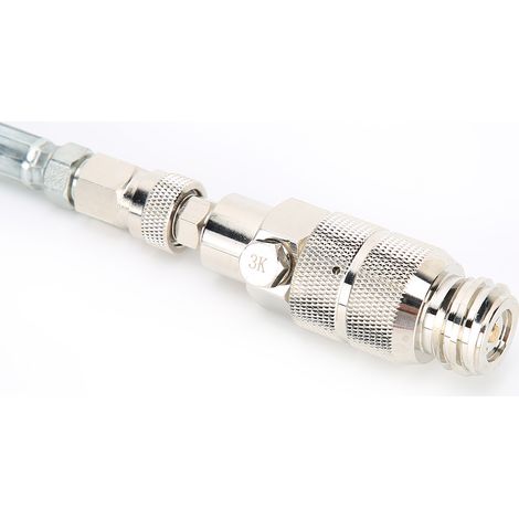 Kit de tuyau soda CO2 double valve avec manomètre 3000psi - Connexion DIN477 (W21.8-14) pour systèmes de soda - Tube flexible 1,5m, cuivre et acier inoxydable, deux valves de contrôle, 2 joints et 1 a (1/4)