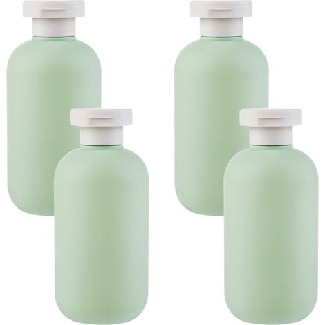 Pieces Squeeze Lotion Bottles with Flip Cap, 200ml Leakproof Travel Bottle, Refillable Travel Bottles, Portable Empty Travel Bottles, for Creams (Green)